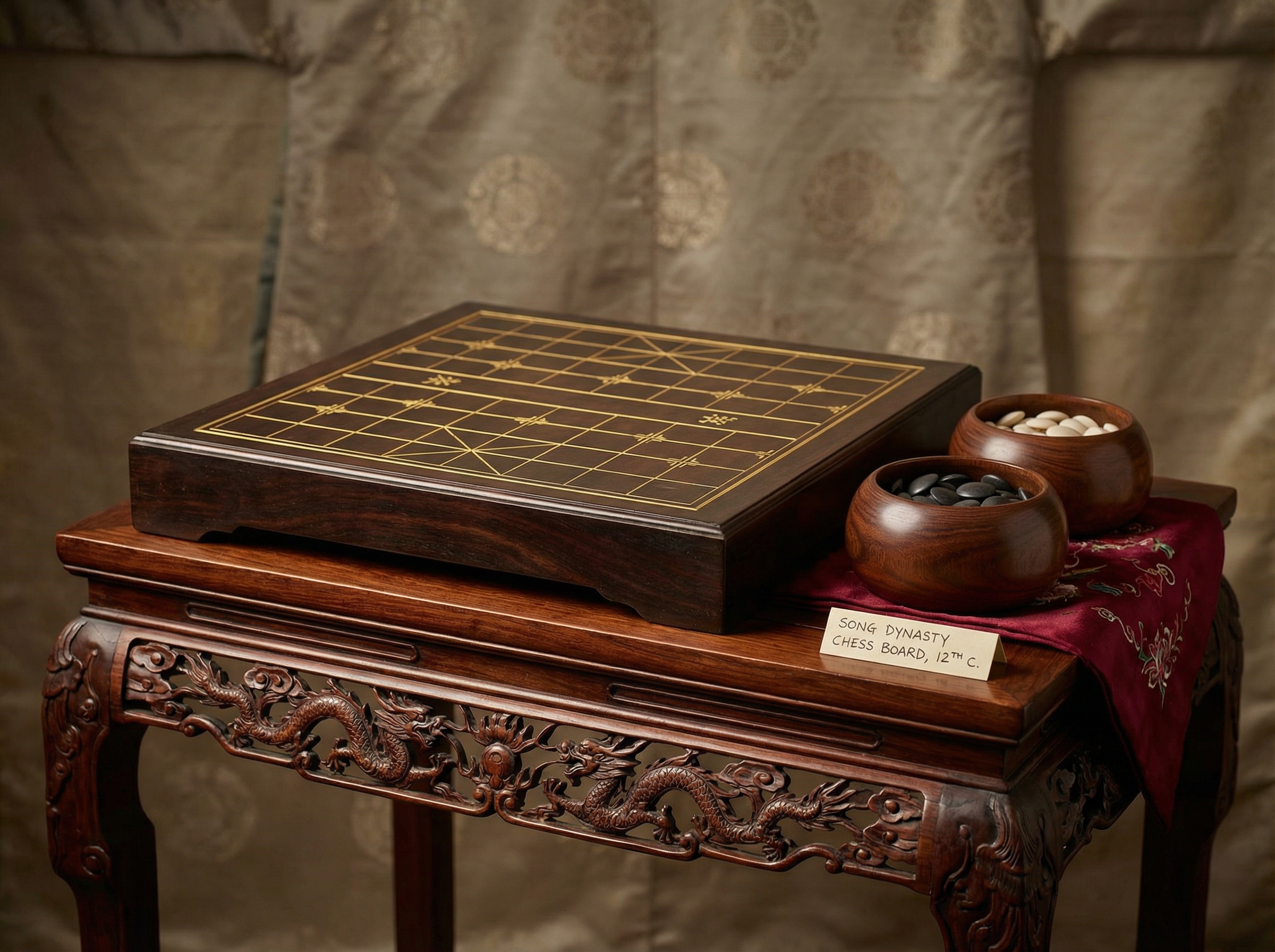 开元棋牌 - 沉香木围棋盘鉴赏